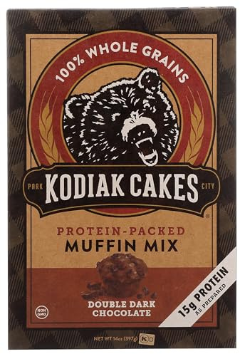 Kodiak Cakes Power Bake Protein Muffin Mix Double Dark Chocolate 397g