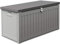 Suntime Ontario 190L Outdoor Plastic Garden Furniture Storage Box With Gas Lift Lid, 96 x 45 x 49cm - Grey