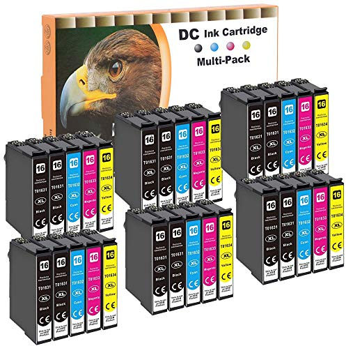 D&C 30x Druckerpatronen Kompatibel für Epson 16 16XL für Epson Workforce WF-2540 W WF-2540 WF WF-2630 WF WF-2650 DWF WF-2660 DWF WF-2700 WF-2750 DWF WF-2760 DWF WF-2010 W WF-2500