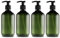 Macabolo Empty Plastic Pump Bottles, Soap Dispenser Bottles Refillable Pump Bottles for Disposal Lotions Shampoos Pack of 4 300 ml