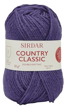 Sirdar Country Classic DK Double Knitting, Purple (861), 50g