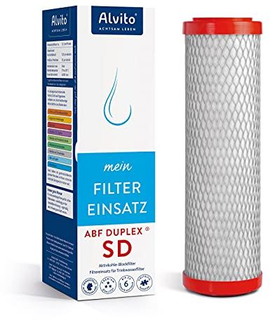 Alvito Filter Filterkartusche Aktivkohlefilter ABF Primus® Duplex® SD/CLC/EM/SD (gelb, blau, grün, rot) | (Duplex SD rot)