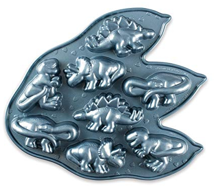 Nordic Ware 80825AMZ Dinosaurier-Kuche, Aluminium, Toffee