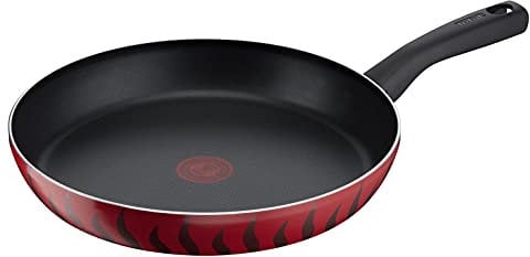 Tefal Bratpfanne | G6 Tempo Flame 30 cm Bratpfanne | Antihaft mit Thermo-Spot | Rot | Aluminium | 2 Jahre Garantie | C3040783