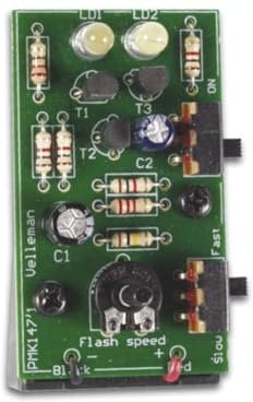 Whadda Lötbausatz, Stroboskop mit zwei weißen LEDs
