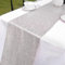 Tischl?Ufer Glitzer rund Pailletten Stoff f¨¹r Hochzeit Geburtstag Party Babypartys Tischdecke Dekoration 30 x 270 cm (Silber 1pack)