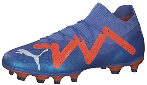 PUMA Unisex Future PRO FG/AG Fussballschuh, Blue Glimmer White-Ultra ORANGE, 42 EU