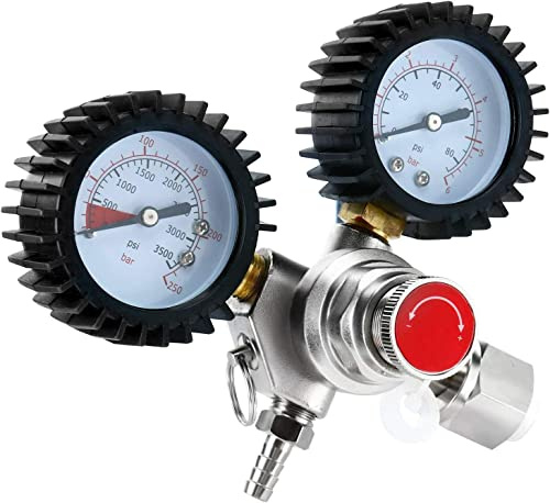 FURVOCHY CGA-320 Fassregler, Dual-Gauge-CO2-Regler, Fass-Bier-Regler für Zugluft, Bier, Bierbrauen, Weinherstellung