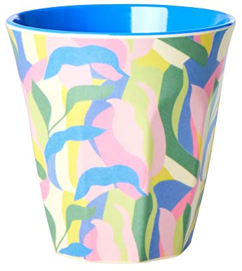 Medium Melamin Becher - Blau - Jungle Fever Print