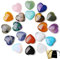 XIANNVXI 20 Pcs Healing Crystals Heart Assorted Crystals and Gemstones Bulk,Crystal Gifts Small Gifts for Women,Stones Crystals for Beginnners Collectors