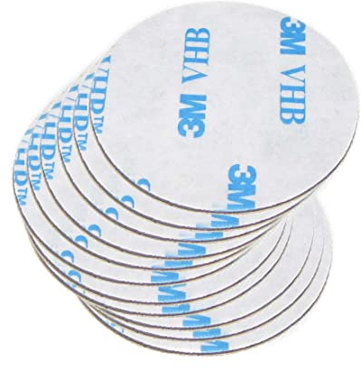 RY-EARL 3M Double-Side Sticky Adhesive, Klebepads Doppelseitig Extra Stark, 10 Stück 3M Schaumstoff Klebepads, Wasserfeste Montagepads für Zuhause Büro Auto Schule, Doppelseitige Klebepads Rund