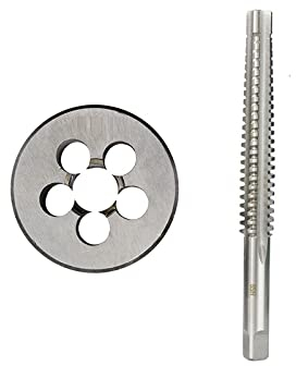 ALEYHA TR-Gewindeschneide-Set, Linksgewinde-Gewindebohrer Und Schneideisen, HSS-Maschinengewindebohrer, Gewindeschneidwerkzeuge,TR16x4