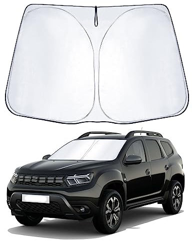 SHAOHAO Compatibile con Renault Clio 4 Clio 5 2013-2025 /Renault Captur 1 2 2013-2025 Parasole in tessuto rivestito in argento pieghevole Protezione UV Parasole Renault Captur