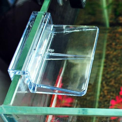 SPORTARC 16 Stück Glasabdeckungs-Clip, Aquarium-Abdeckungshalter, Aquarium-Deckelhalterungen, transparente Acryl-Aquarium-Deckelclips (8 mm)