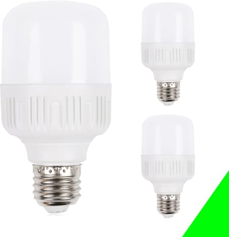 E27 LED birne Warmweiss 5W, Vintage Glühbirne LED Lampe Edison Glühbirne 490 Lumen Warmweiß 2700K, Kunststoff, Vintage Abstrahlwinkel 180° Energiesparlampe Leuchtmittel Tropfen 220V, 3 Stück (3 Stück)