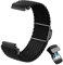 CeiBand Nylon Elastische Geflochtenes Armband, 20mm 22mm Magnete Gewebtes Sport Aatmungsaktive Uhrenarmbänder für Herren Damen - Schwarz