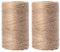 GARDENIX 300 m di filo di iuta in fibra naturale, 1,5 mm, 100% biodegradabile, per fai da te, come decorazione, confezione regalo, come filo da imballaggio in fibra naturale per giardino (2 rotoli da