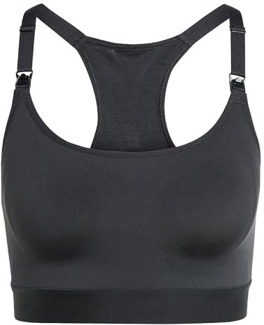 adidas Women's Powerimpact Medium-Support Maternity Sport-BH – Umstandsmode Black/White S A-B