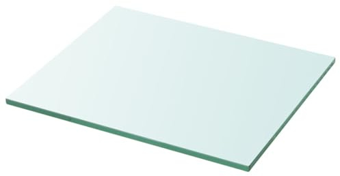 Gecheer Regalboden Glas Transparent 30 cm x 25 cm Glasregal Wandregal für Badezimmer Glasablage Glasregalboden Badablage