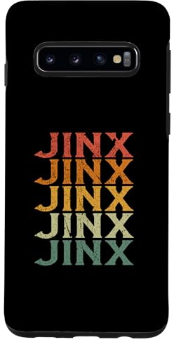 Hülle für Galaxy S10 Retro Individueller Vorname Name Jinx