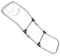MiDMarine Folding Boarding Ladder for RIB and Inflatable Boats, 3 step