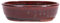 Bonsai - Schale oval 26.5 x 20 x 7.5 cm rot/braun 30066