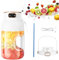 Mesen 3 in 1 Portable Juicer Blender 40.6oz Juicer Machine Rechargeable with 10 Blades, Multifunctional Portable Juicer Cup with Digital Display, Juice Cup Blender for Travel, Sports (White)