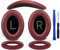SOULWIT Kit di Ricambio per Cuscini Auricolari + Fascia + Copripadiglioni in Silicone, per Bose QuietComfort 45 (QC45)/QuietComfort SE (QC SE)/Nuove Cuffie Wireless Over-Ear-Borgoña