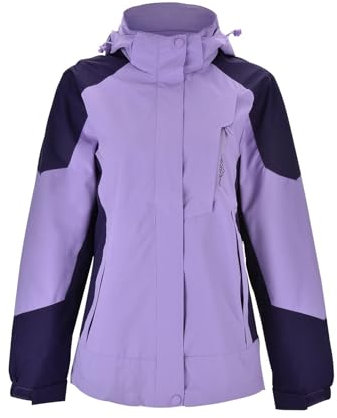 Skijacke Damen Warme Jacke Mens Winter Jacket Jackets Mädchen Winterjacke Wasserdicht Arbeit Herren Skijacken Light Purple, M