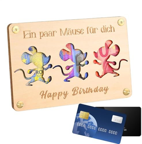 Wooden Money Holder for Cash, Cartoon Animal Check Wallet, Desk Decor Cute Wooden Purse, Decorative Money Storage Organizer, Handcrafted Wooden Clutch Wallet for Cash and Checks