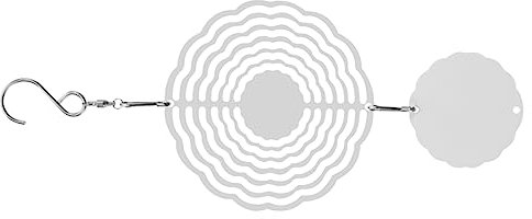 Yardwe Blank Windspiel Unfinished Sublimation Aluminium Yard Hängende Verzierung