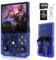 2025 Upgrade R36MAX Retro Handheld Game Console with 64GBuilt-in 18000+ Classic Games, Portable Video Gaming Console Linux System 4.0 pulgadas IPS Screen, 4000mAh Rechargeable Battery-Blue