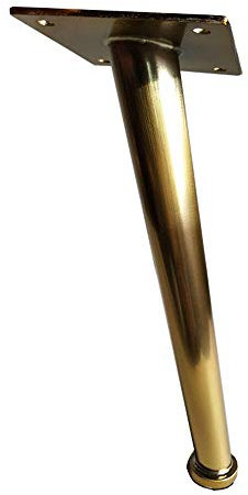 QDOXGWBH 4 * Pieds de Meubles en métal, Pieds de Table Basse en Fer forgé doré, Pieds Droits, 8 Pouces,