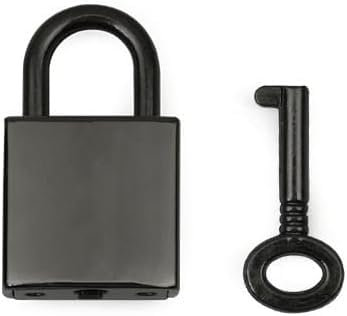 1Pc Gold Mini Padlock with Key Vintage Antique Style Lock for Jewelry Box, Storage Box, Diary Book Keyed Padlocks Padlocks and Hasps Keyed Padlocks