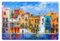 KitchenYeah© Platzsets Abwaschbare Placemats Set 6 45x30 cm Tischsets Platzdeckchen Platzset Tischset Esstisch Telleruntersetzer Waschbar Architektur - Farbenfroh - Kunst - Modern