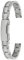 KAXSFE 8mm 10mm 12mm 14 16 Compatible With Fossil Swarovski Casio Women Watchband Stainless Steel Rose Gold Watch Strap Ladies Fashion Metal Chain(3122 - steel,Width 10mm)