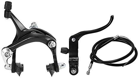 AYXAMO Cavo Freno Bici,Guaina Freno Bici Bici Anteriore/Posteriore Kit Freno Ciclismo Bicicletta Bicicletta Bike Bike Cruiser Set Freno Bike Calibro Kit Freno Bicycle Parte Bici(Black Front)