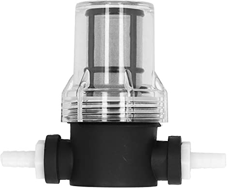 Phefop 3/8 inch Hose Barb in-Line Strainer, Professional Inline Water Strainer with 150 Micron / 80 Mesh Filter Screen, psi Plastic Beer T-Strainer for Home Brewing, and Filtering