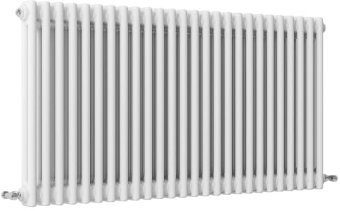 SLINE SANITARY Traditional 2 Column Cast Iron Style Radiator Horizontal White 600x1190mm