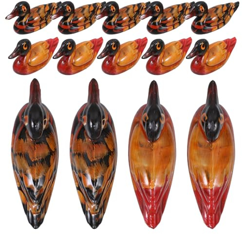 LABRIMP 24pcs Resin Chopstick Rest Mandarin Duck Shaped Cute Spoon Fork Holder Lightweight Convenient Resting Place for Dining Table and Kitchen