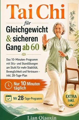 Fitness / Tai Chi für Gleichgewicht und Sicheren Gang ab 60: Das 10-Minuten-Programm mit Sitz- und Standübungen am Stuhl für mehr Stabilität, Beweglichkeit und Vertrauen – inkl. 28-Tage-Plan