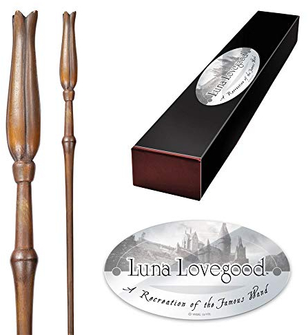 The Noble Collection - Luna Lovegood Character Wand - 13.3in (34.5cm) Harry Potter Wand With Name Tag - Harry Potter Film Set Movie Props Wands