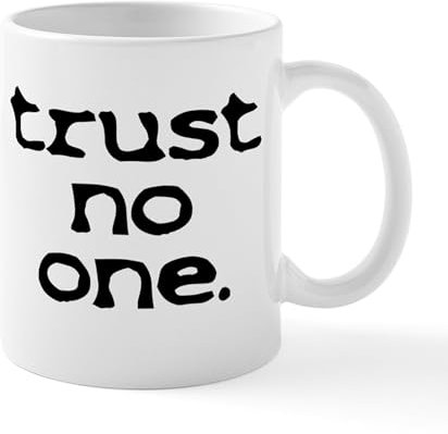 CafePress Trust No One Lower Case Mugs 11 oz (325 ml) Ceramic Coffee Mug