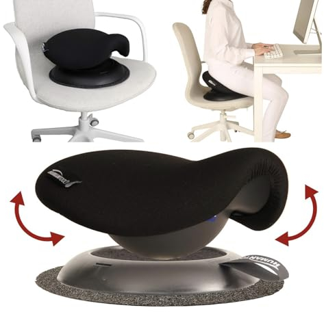 Humantool Tragbarer Sattelhocker – macht jeden Stuhl zu einem Swinging-Sattelstuhl, perfekt für ergonomische Bürostuhl, ein tolles Geschenk für Kollegen und Freunde, bequemer