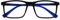 OPULIZE Ink Fernbrille Kurzsichtigkeit Groß Rechteckig Rahmen Federscharniere Kratzfest Schwarz Herren Damen M4-1 -2.50