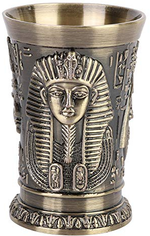 Kelch Kelch - Vintage Metall Weinbecher Whisky Schnapsgläser Kelch Weingläser Ägypten Weinkelch Ornamente für Zuhause Ktv Bar