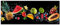 wandmotiv24 Leinwandbild Früchte & Wasser, Melone, Erdbeere, Obst 100x40cm (BxH) M1096