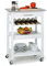 KLARSTEIN Carrello Cucina, Mobiletto Cucina, Carrello Cucina Salvaspazio, Carrello Portavivande, Mobile Cucina Salvaspazio, Carrello Cucina con Ruote e Cassetti, Carrellino Porta Microonde e Frutta