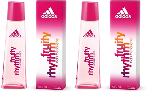 adidas Fuity Rhythm 75 ml Eau de Toilette Spray für Sie, 2er Pack (1 x 75 ml)