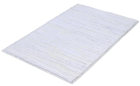 Kleine Wolke Badteppich Glow, 60x100 cm, Weiß